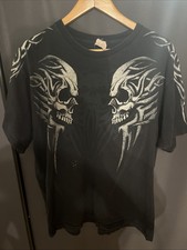 Usado, Antigo Delta Pro Peso Caveira Dupla Tamanho XL. Tinha pontos de alvejante inferior esquerdo. Camiseta rara comprar usado  Enviando para Brazil