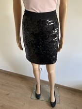 Jupe noire sequins d'occasion  Void-Vacon