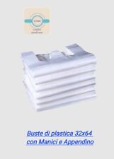 5 kg buste di plastica maxi 32x62 borse spesa Sacchetti negozio Asporto nettezza usato  Carlentini