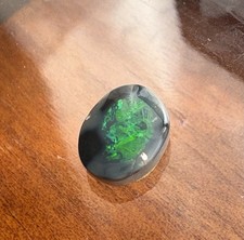 Opala australiana Lightning Ridge acabamento redondo verde/azul 1,08 ct  comprar usado  Enviando para Brazil
