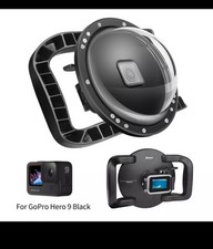 Estojo impermeável porta cúpula alça dupla 180° grande angular para GoPro 9 10 11 12 13 comprar usado  Enviando para Brazil
