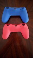Punhos de pele de borracha Playstion 4 controladores Silcone azul e vermelho nunca usados! comprar usado  Enviando para Brazil