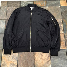 Womens black bomber for sale  Brooklyn