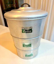 Usado, Torre de vasilha empilhável de alumínio vintage dos anos 1930–40 para bolos, scones e biscoitos  comprar usado  Enviando para Brazil