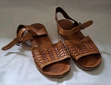 Vintage leder sandalen gebraucht kaufen  Flintbek