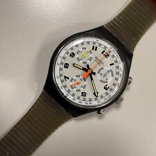 ⌚ Swatch PROTOTYPE Chrono 1990 SKATE BIKE SCB105 with SLIM STRAP - Brand New comprar usado  Enviando para Brazil