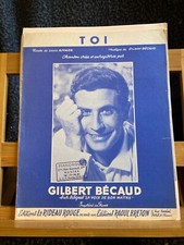 Gilbert becaud partition d'occasion  Rennes