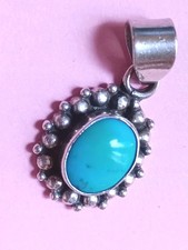 Pendentif argent turquoise d'occasion  Rosières-en-Santerre
