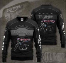 Camiseta Triumph Motorcycles Radial 3D Manga Longa para Fãs comprar usado  Enviando para Brazil