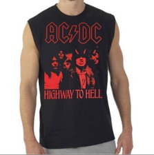 CAMISA MUSCLE PRETA BANDA AC/DC Highway to Hell R Rock comprar usado  Enviando para Brazil