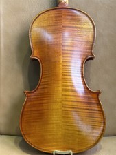 Violino profissional feito à mão tamanho 4/4 duas peças atrás com linda chama + som comprar usado  Enviando para Brazil