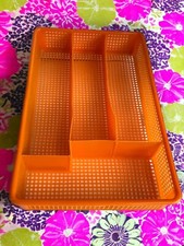 Cutlery tray orange for sale  HEREFORD