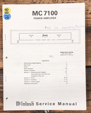 Mcintosh mc7100 7100 for sale  Portland