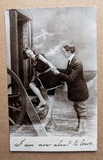 Old postcard woman for sale  BARNOLDSWICK