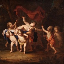 Bacco baccanale putti usato  Italia