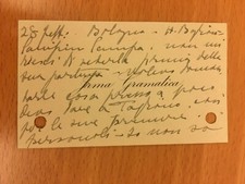 Biglietto autografo di Irma Gramatica comprar usado Biglietto autografo di Irma Gramatica comprar usado  Enviando para Brazil