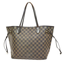Usado, Bolsa tote de ombro LOUIS VUITTON Neverfull MM couro Damier marrom N51105 79SJ502 comprar usado  Enviando para Brazil