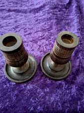 Pair wooden candles for sale  BOGNOR REGIS