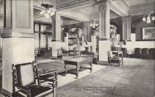 Cartão postal vintage San Antonio TX St Anthony Lounge Peacock Alley c1900-20s comprar usado  Enviando para Brazil