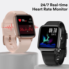 Reloj inteligente para mujeres hombres podómetro ritmo cardíaco rastreador de fitness para iOS Android segunda mano  Embacar hacia Argentina