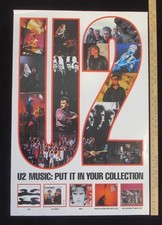 Pôster promocional - U2 Music Put it In Your Collection - 30 x 20 - Bono Edge Adam Lar comprar usado  Enviando para Brazil