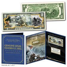 ATTACK ON PEARL HARBOR - Nota de US$ 2 genuína da Segunda Guerra Mundial em grande display fólio, usado comprar usado  Enviando para Brazil