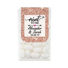 Personalizado efeito glitter ouro rosa tique tac favores de casamento perfeito para ser corações comprar usado  Enviando para Brazil