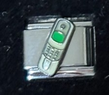 Berloque italiano atacado celular esmalte link 9MM K2020-2 achado raro, usado comprar usado  Enviando para Brazil