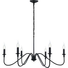 Chandelier light black for sale  Marion