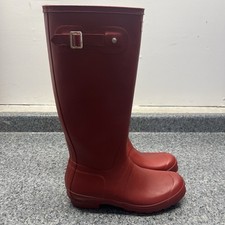 Botas de chuva vermelhas altas originais Hunter | Femininas tamanho 11, usado comprar usado  Enviando para Brazil