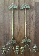 Pair vtg brass for sale  Boyds