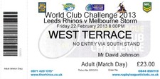 Rugby league ticket for sale  LONDON
