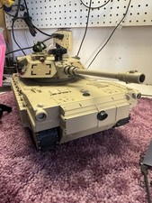 Tanque RC 1:18, M1A2 Control Remoto Tanque Modelo Juguetes Juguete Militar Dispara BBS segunda mano  Embacar hacia Mexico
