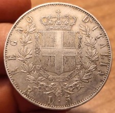 Moneta lire 1878 usato  Olbia