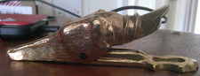 Brass dog shaped for sale  HEREFORD
