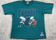Camisa masculina ponto único vintage Charlotte Hornets oficial NBA Nutmeg Mills G comprar usado  Enviando para Brazil