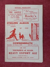 Stirling albion cowdenbeath for sale  NORTHAMPTON