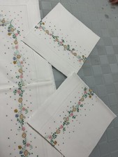 Lenzuola ricamate mano usato  Accettura