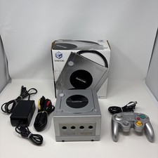 Console Nintendo GameCube prata platina com caixa e fios OEM - Testado comprar usado Console Nintendo GameCube prata platina com caixa e fios OEM - Testado comprar usado  Enviando para Brazil