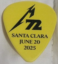 Palheta de guitarra Metallica M72 Flying V Santa Clara Califórnia 20 de junho de 2025  comprar usado  Enviando para Brazil