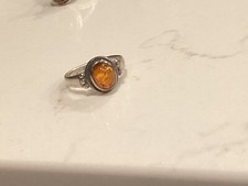 Bague ambre argent d'occasion  Expédié en Belgium