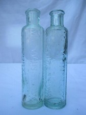 2x AQUA MRS WINSLOWS XAROPE CALMANTE GARRAFAS CHEMSIT VINTAGE c1900 comprar usado  Enviando para Brazil