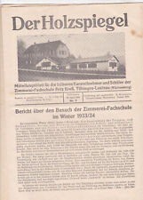 Holzspiegel 1934 zimmerei gebraucht kaufen  Sangerhausen