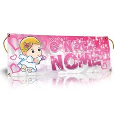 Banner striscione nascita usato  Acate