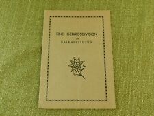 Heft gebirgsdivision im gebraucht kaufen  Wilhelmsdorf