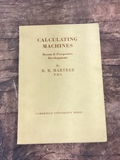 Calculating Machines, Recent and Prospective Developments, D.R. Hartree, 1947 comprar usado  Enviando para Brazil