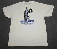 Camiseta masculina gráfica vintage Absolut Vodka Friction K2U Southside Rhode Island comprar usado  Enviando para Brazil