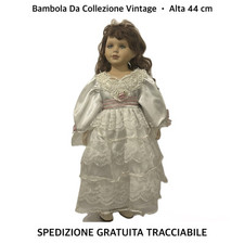Bambola vintage porcellana usato  Pomezia