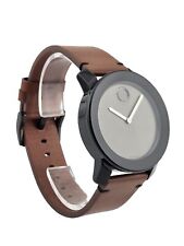 Relógio masculino Movado Bold 3600442 pulseira de couro marrom suíço - Preço de varejo $395 comprar usado Relógio masculino Movado Bold 3600442 pulseira de couro marrom suíço - Preço de varejo $395 comprar usado  Enviando para Brazil