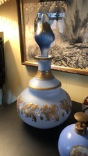 Lindo Enorme Vintage Esmaltado Irice Frasco de Perfume/Sais de Banho 10 Polegadas comprar usado  Enviando para Brazil